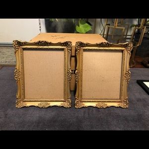 Matching gold frames